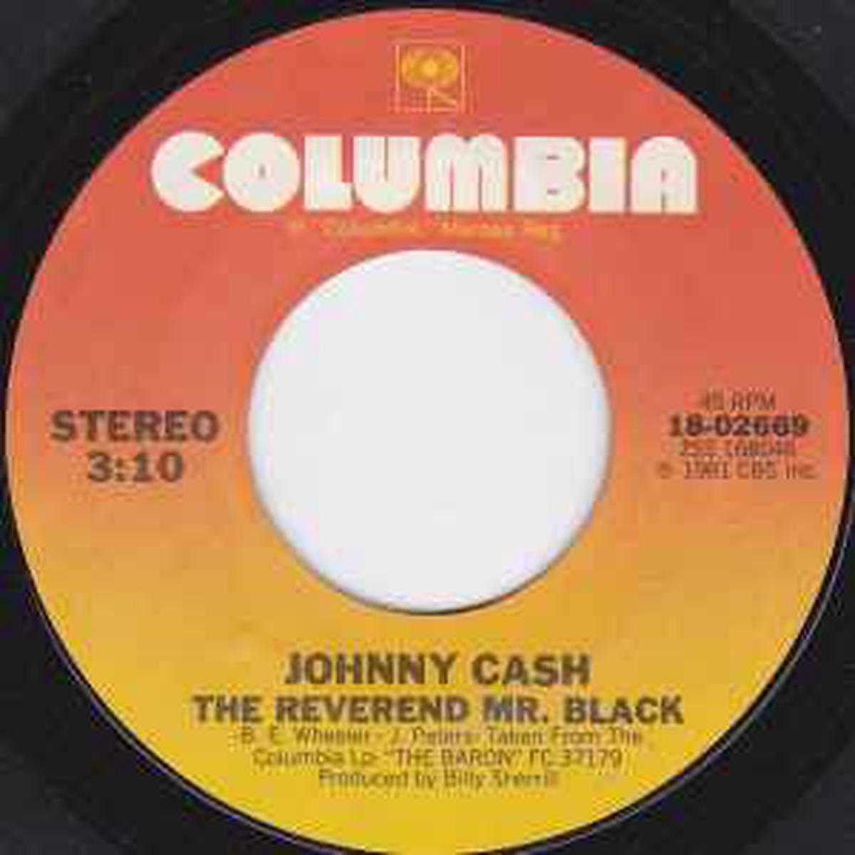 Cash, Johnny -- The Reverend Mr. Black
