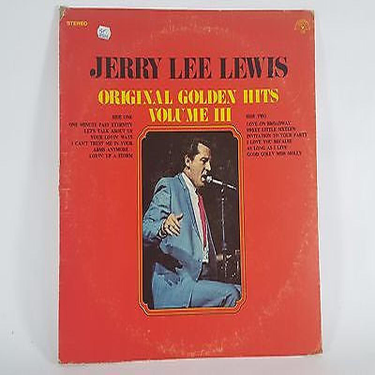 Jerry Lee Lewis Original Golden Hits Volume III - 1971 Rock & Roll, Country Rock (vinyl)