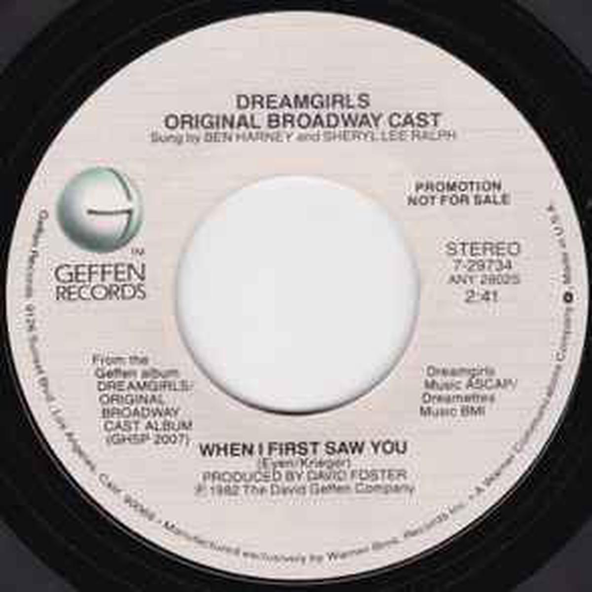 Dreamgirls Original Broadway Cast -- When I First Saw You