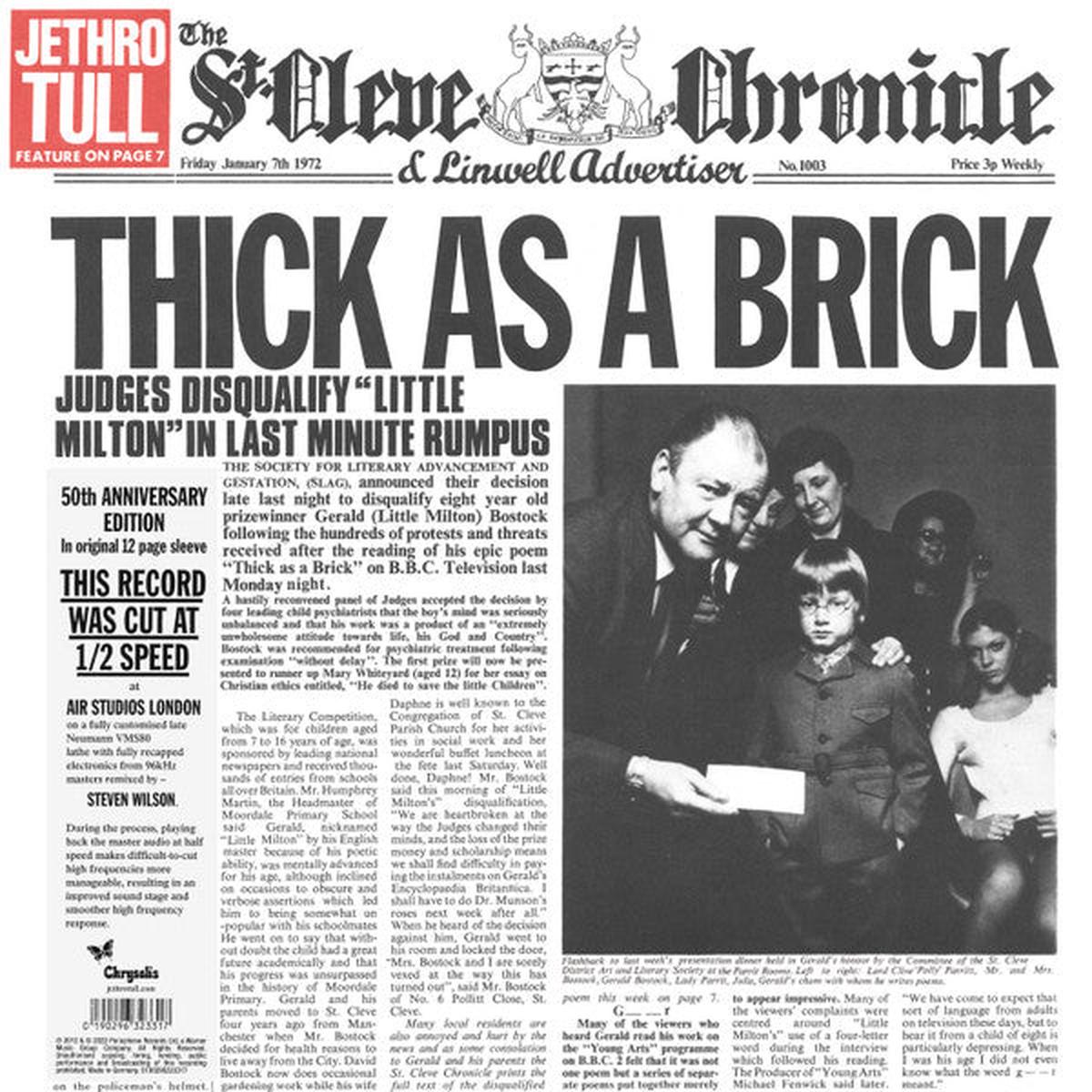 Jethro Tull - Thick As A Brick (Parlophone) (Half Speed Mastered) (Arrives in 30 days)