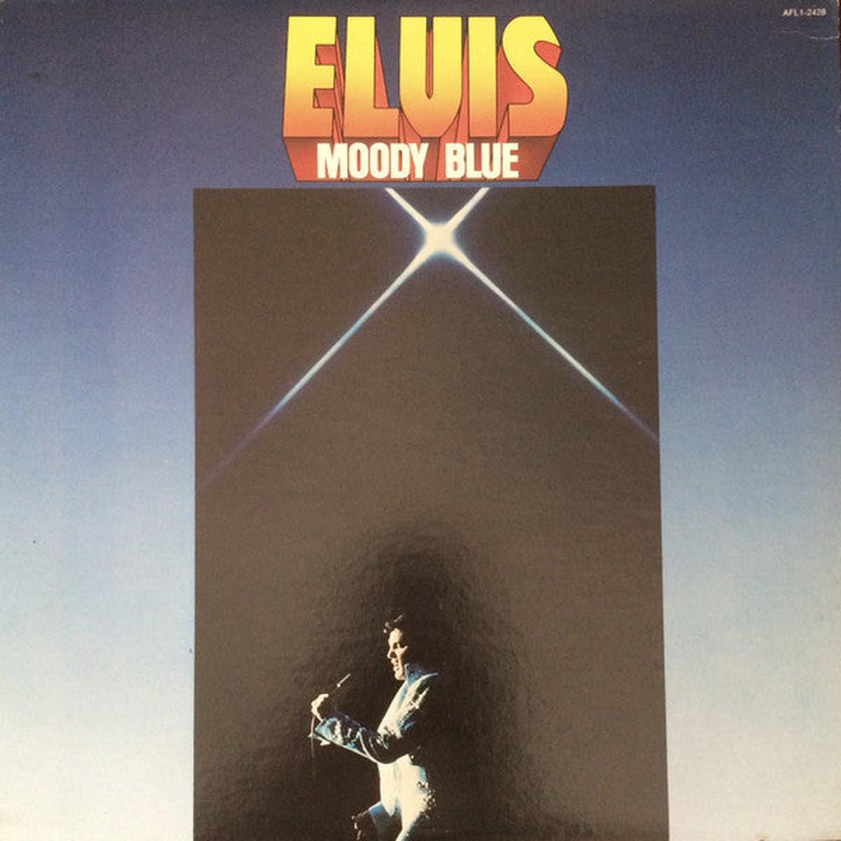 Elvis Presley Moody Blue - 1977 - Classic Rock (vinyl lp) re issue tan label