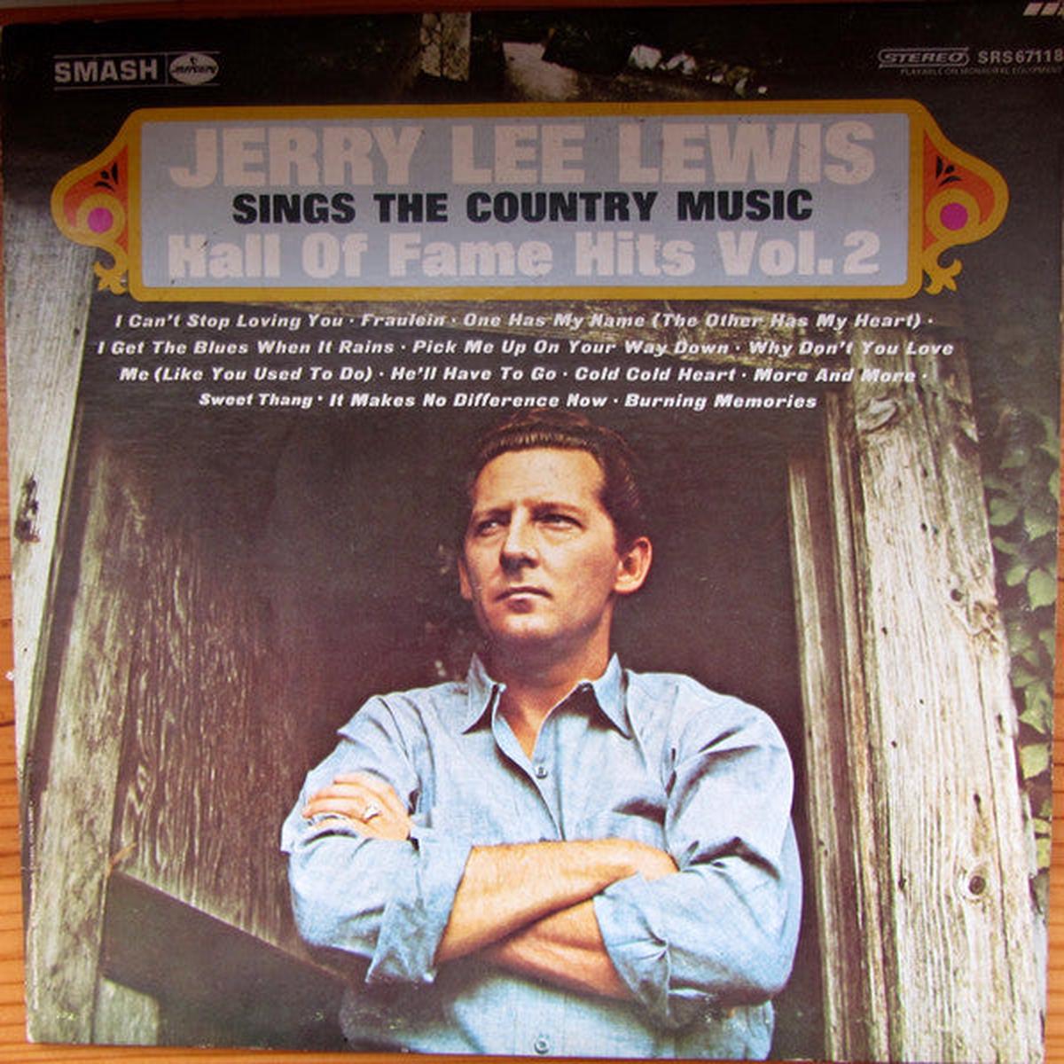 Jerry Lee Lewis Sings The Country Music Hall Of Fame Hits Vol. 2 -1969- Folk, (vinyl)