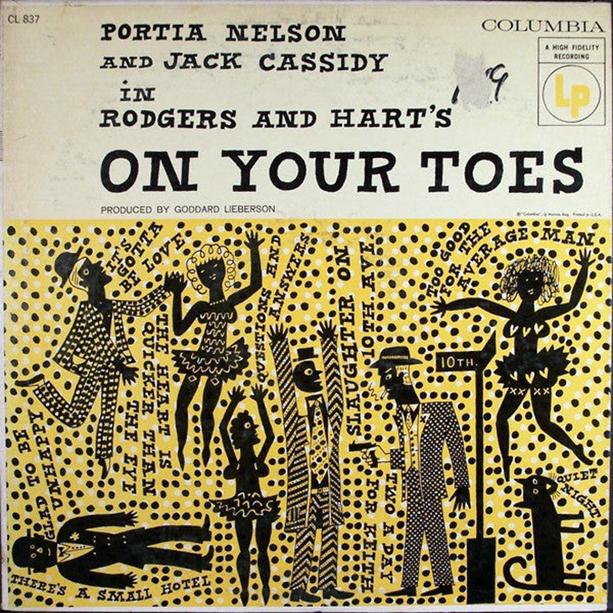 Portia Nelson, Jack Cassidy In Rodgers & Hart's* On Your Toes -1956 Big Band Soundtrack (vinyl)