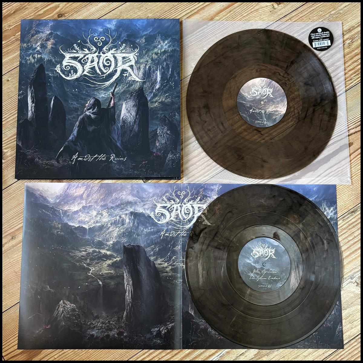 SAOR: Amidst the Ruins double LP (2 x clear marbled vinyl, epic 2025 opus from Scottish folk black metallers) *new*