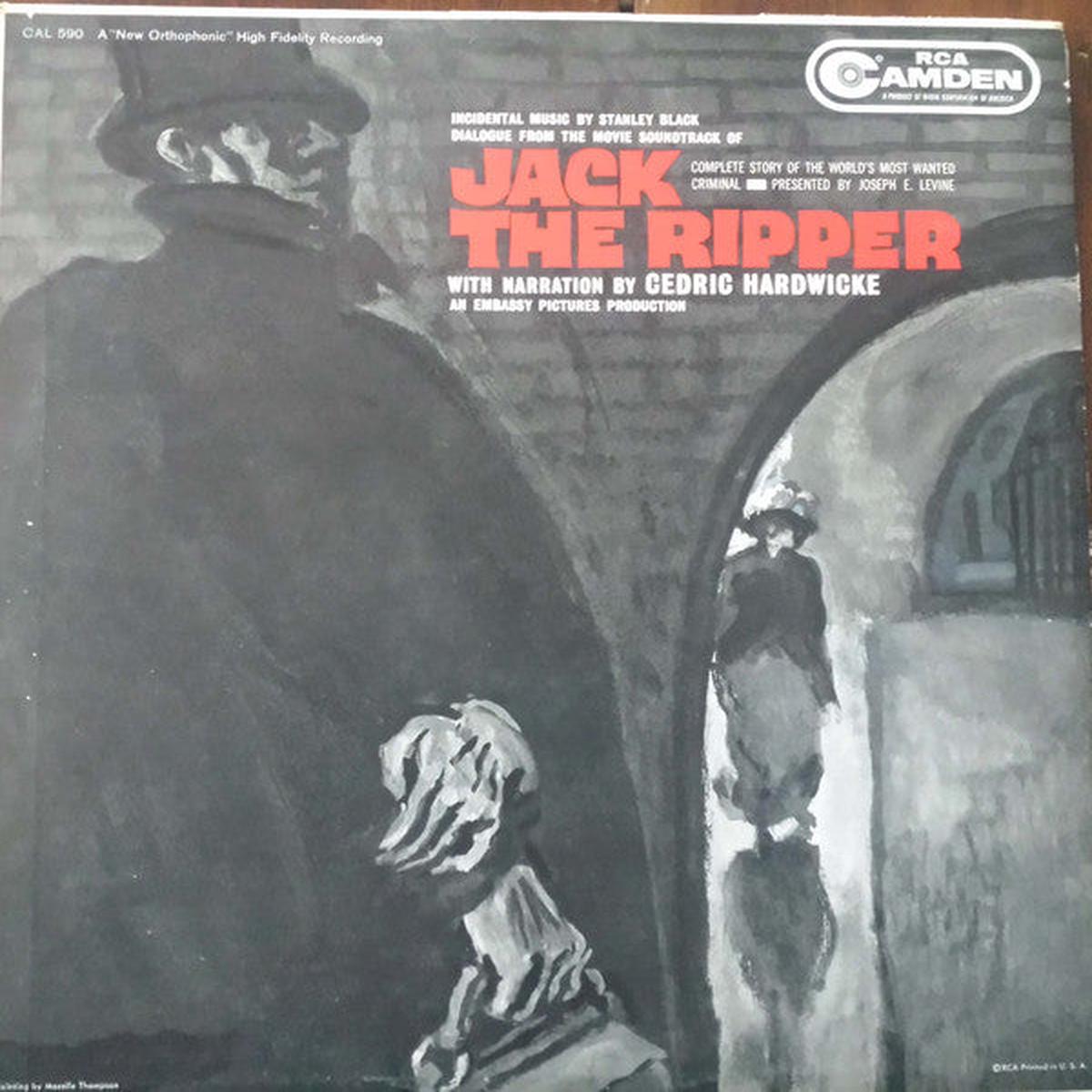 Stanley Black  Jack The Ripper -1959-Stage & Screen Style: Soundtrack ( Rare Vinyl)