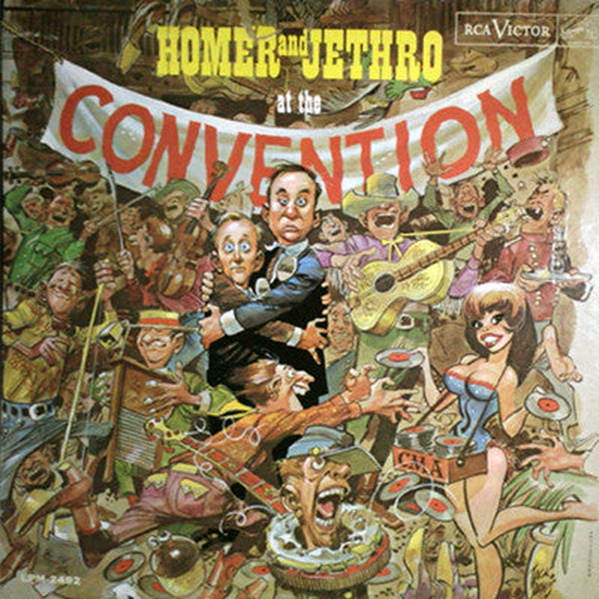 Homer And Jethro  Homer And Jethro At The Convention - 1962- Comedy, Folk (Rare Vinyl)
