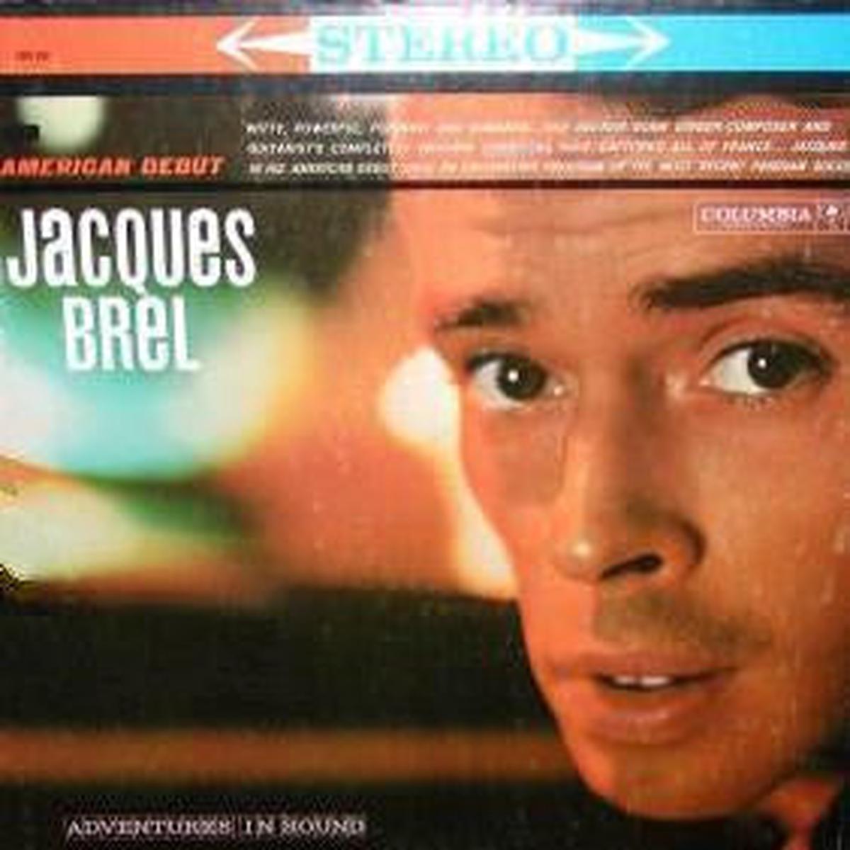 Jacques Brel American Debut - 1960- Pop Chanson (Rare Vinyl) Mint