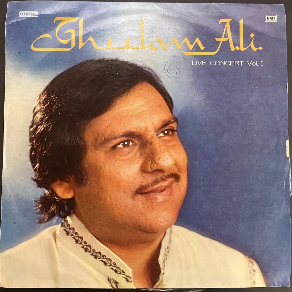 Ghulam Ali Live Concert Vol 1 (Used Vinyl - VG+) JB Marketplace