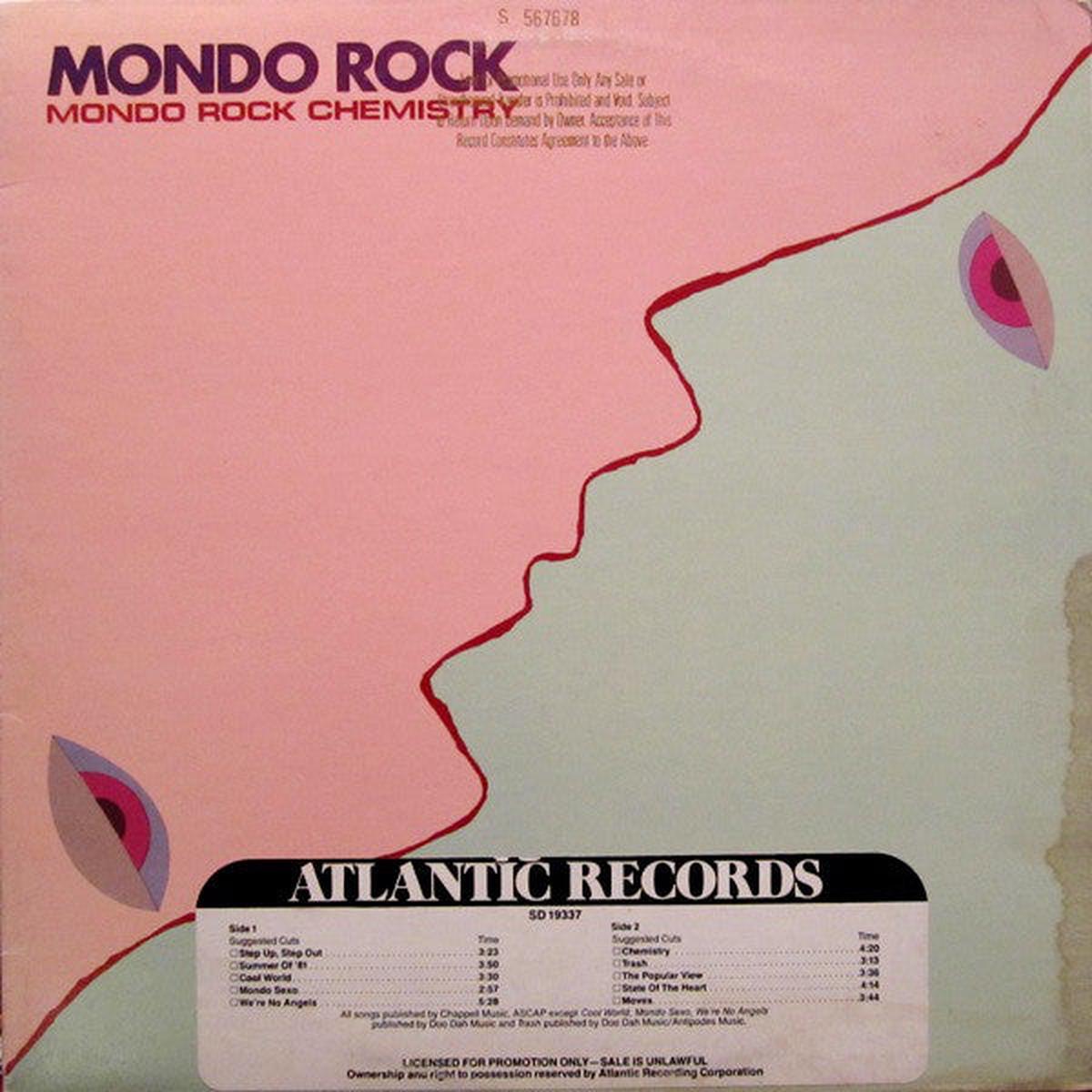 Mondo Rock Mondo Rock Chemistry - 1981 Rock - (Vinyl)