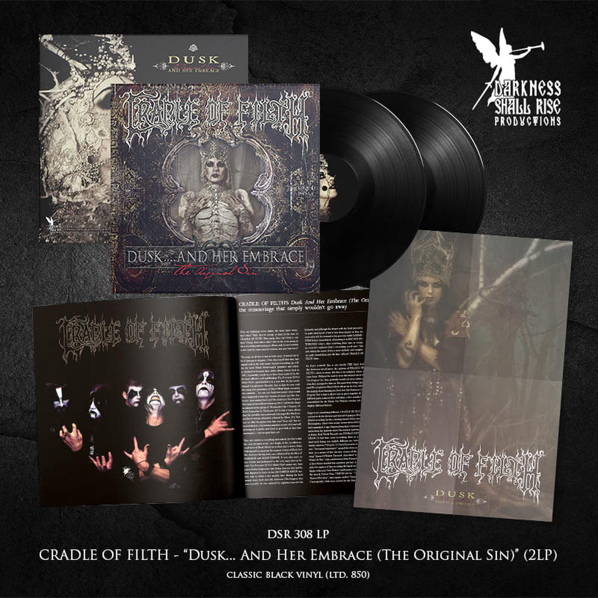MOVING SALE: CRADLE OF FILTH: Dusk and her Embrace (Original Sin) double LP (2 x black or colour vinyl, remaster, download, limited) *new*