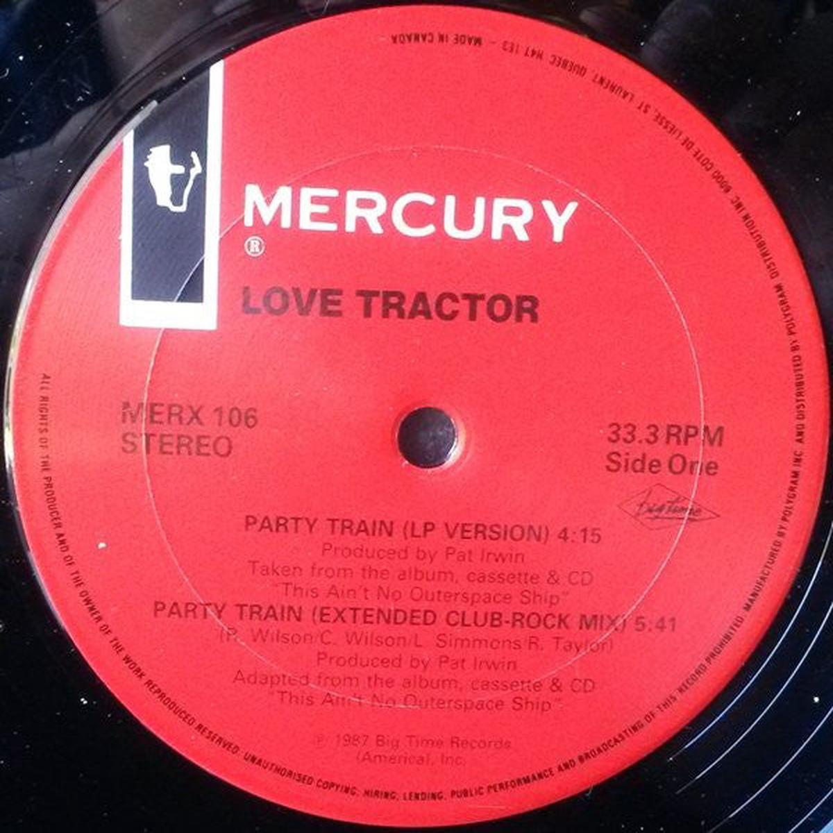 Love Tractor Party Train / Got To Give It Up -1987-Alternative Rock, Indie Rock (promo vinyl)