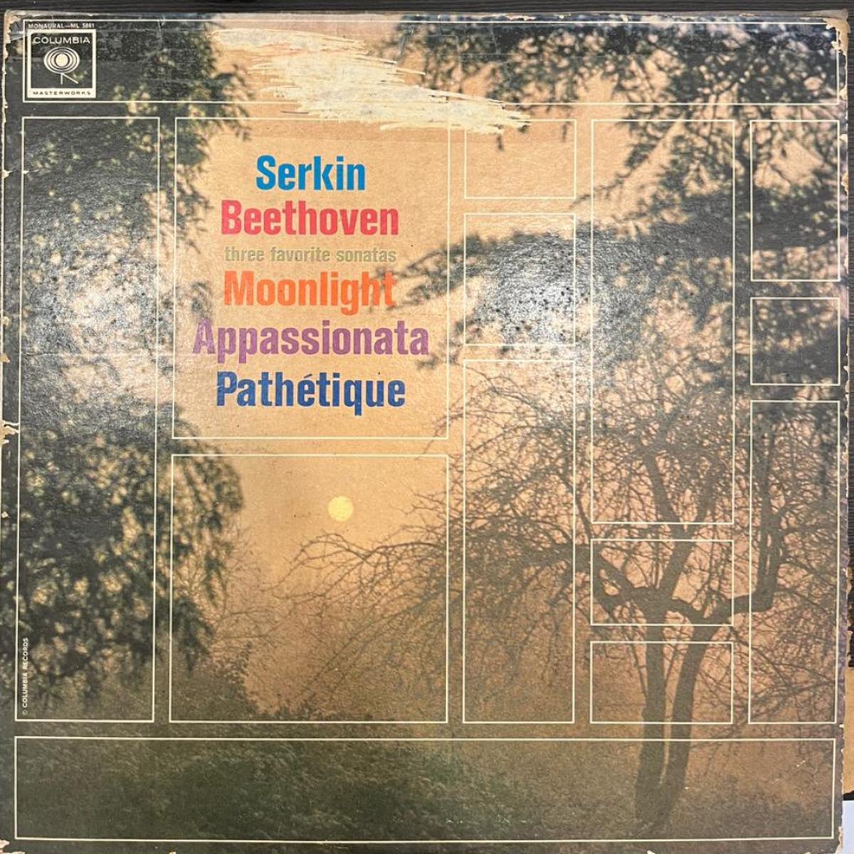 Serkin* / Beethoven* Three Favorite Sonatas - Moonlight / Appassionata / Pathtique (Used Vinyl - VG) SS Marketplace