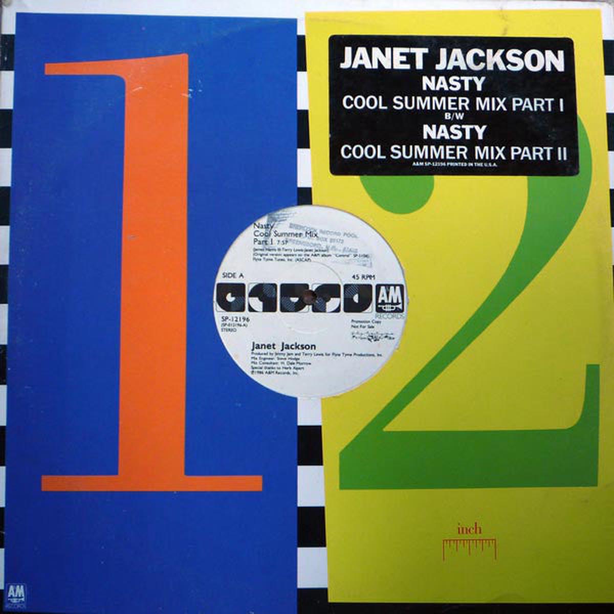 Janet Jackson  Nasty-1986 -  Hip Hop, Funk / Soul - 12", 45 RPM, Promo