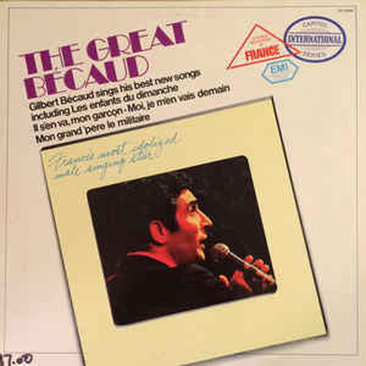 Gilbert Bcaud The Great Bcaud- Chanson (vinyl) 196?
