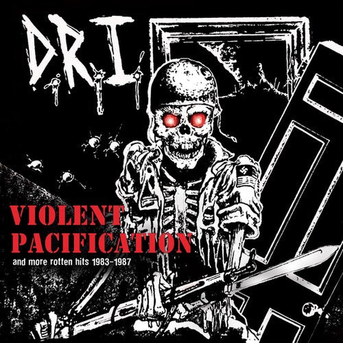 D.R.I. - Violent Pacification & More Rotten Hits 1983-1987 LP (Red Splatter Vinyl)