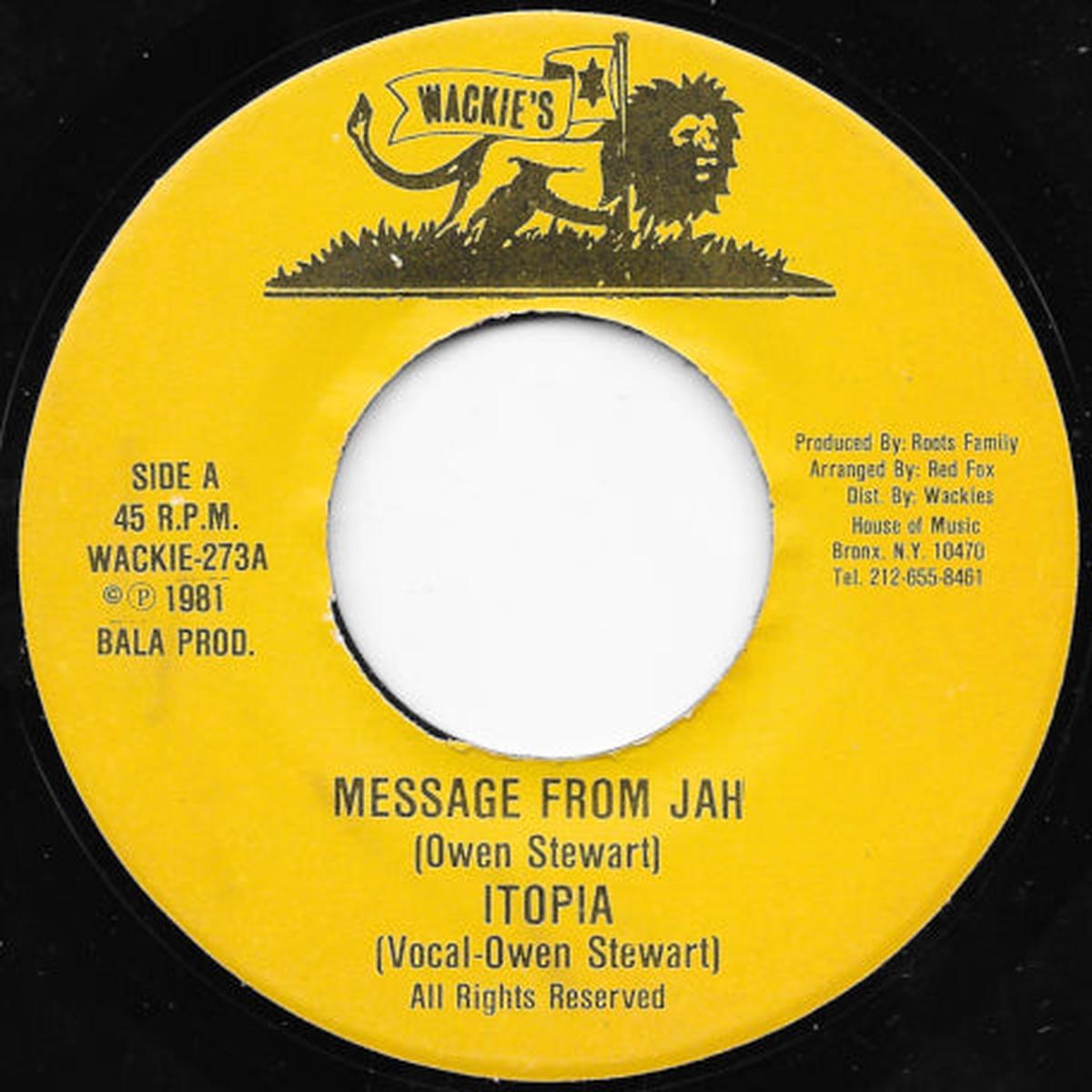 Message From Jah / Dubwise Version