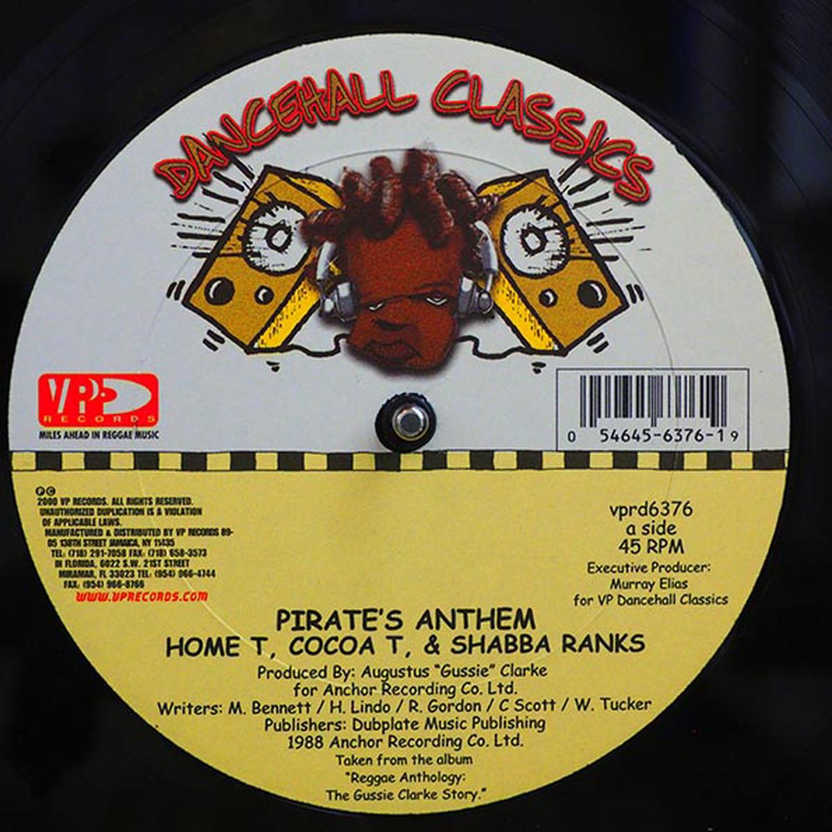 Home T / Shabba Ranks / Cocoa Tea - Pirates' Anthem 12"