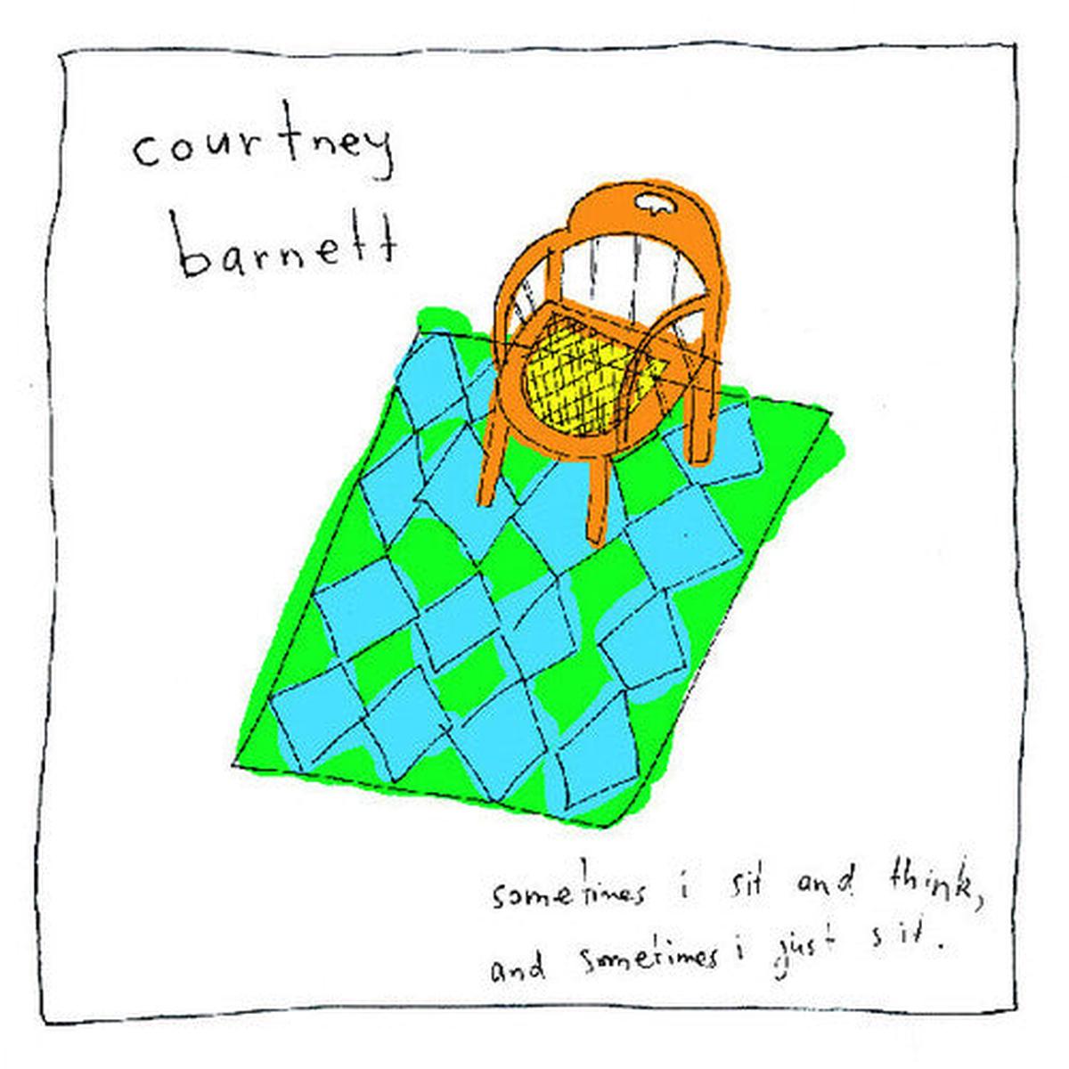Courtney Barnett - Sometimes I Sit and Think, and Sometimes I Just Sit LP (Indie Exclusive, Clear Red & Yellow Splatter Vinyl)