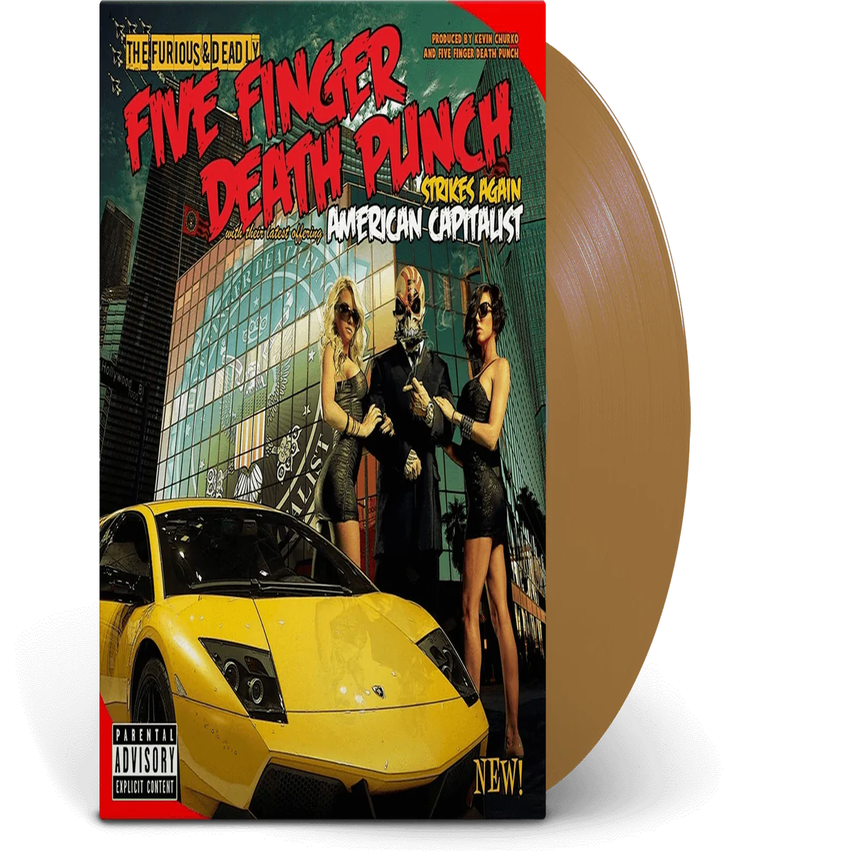 Five Finger Death Punch American Capitalist LP (Gold Vinyl, Gatefold)