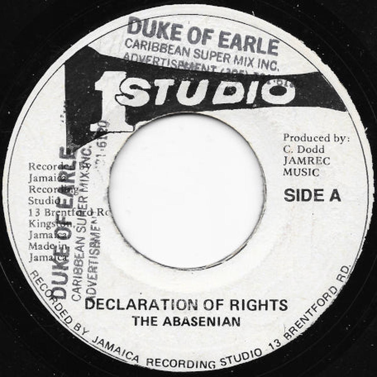 Declaration Of Rights / Declaration Version