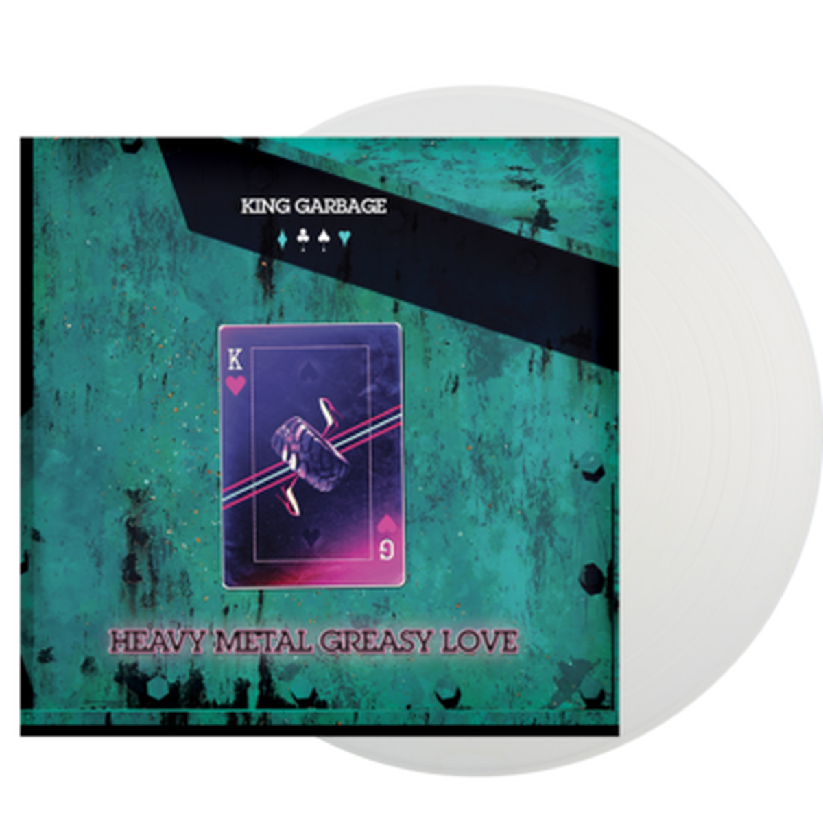 King Garbage - Heavy Metal Greasy Love LP (Indie Exclusive White Vinyl)