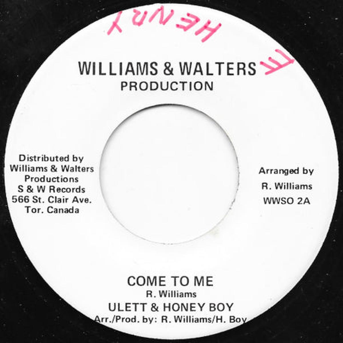 Come To Me / Ronnie Bop Meets Honey Boy