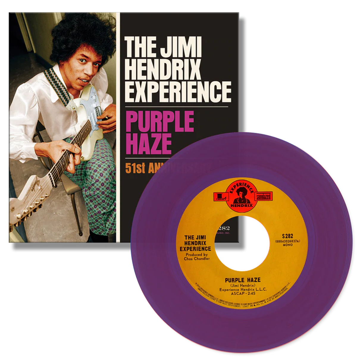 Jimi Hendrix - Purple Haze b/w 51st Anniversary 7"