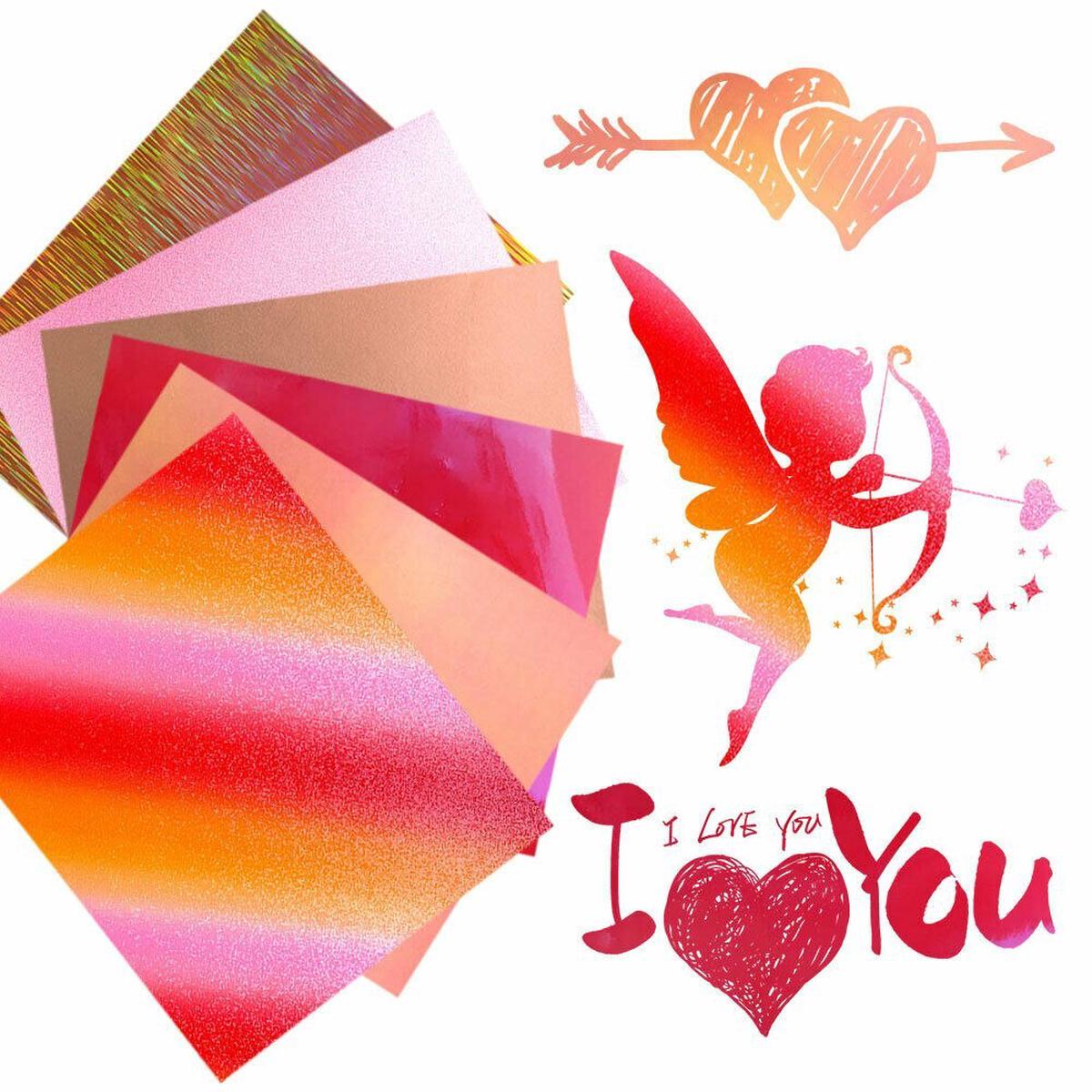 6pcs Bundle Adhesive Craft Vinyl
